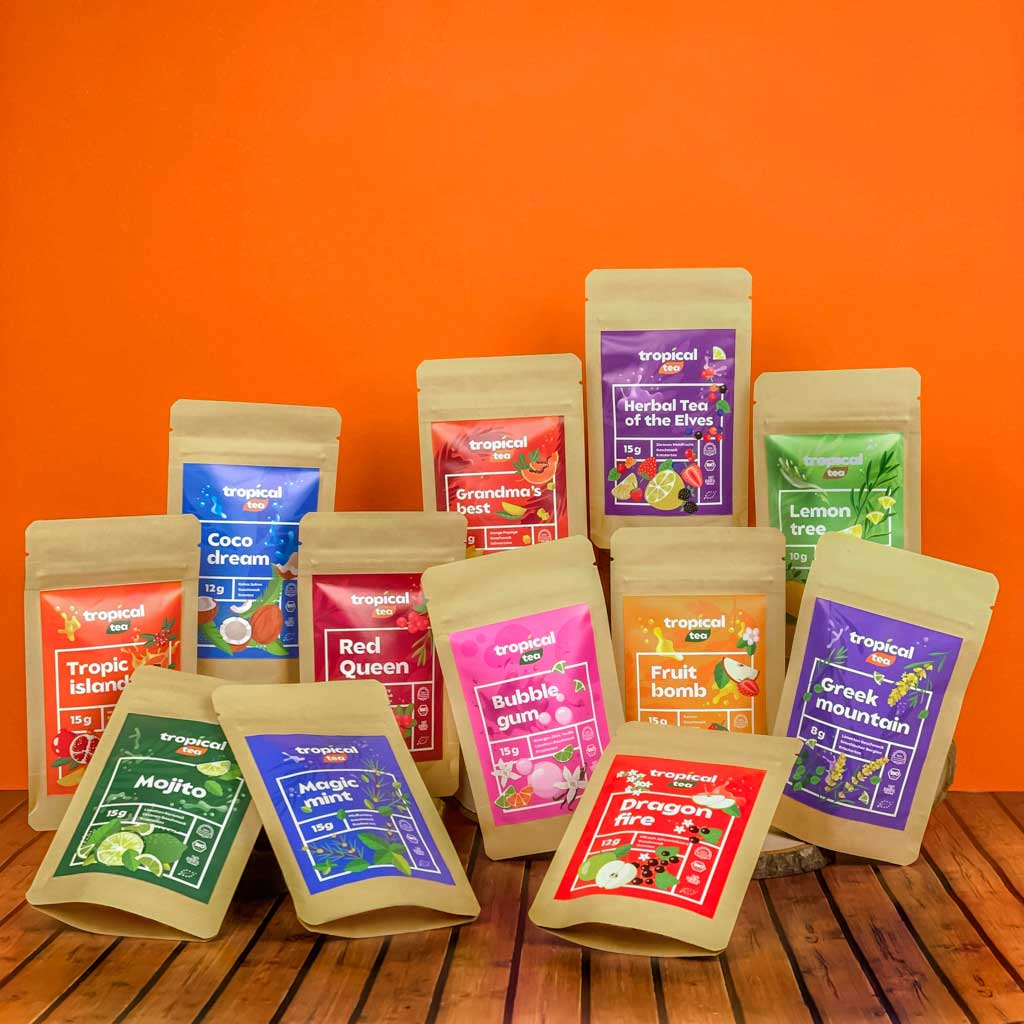 Eistee Entdecker: 15 erfrischende Probierpacks - Tropicaltea